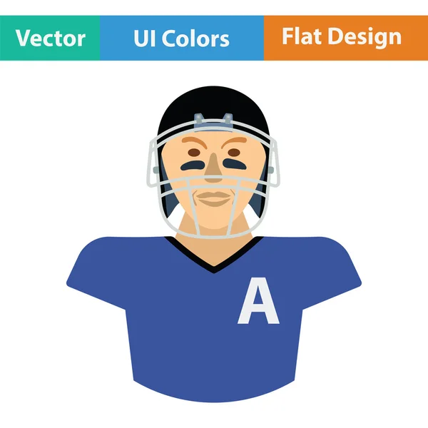 美式足球球员图标 — 图库矢量图片
