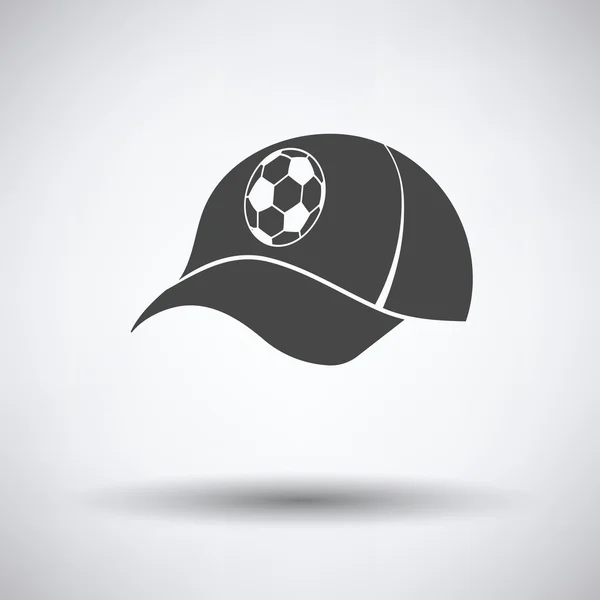 Voetbalfans cap pictogram — Stockvector
