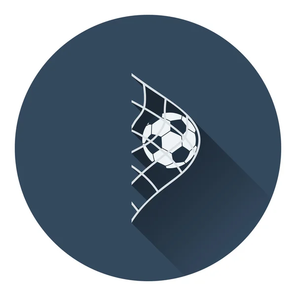Kapı net futbol topu simgesini — Stok Vektör