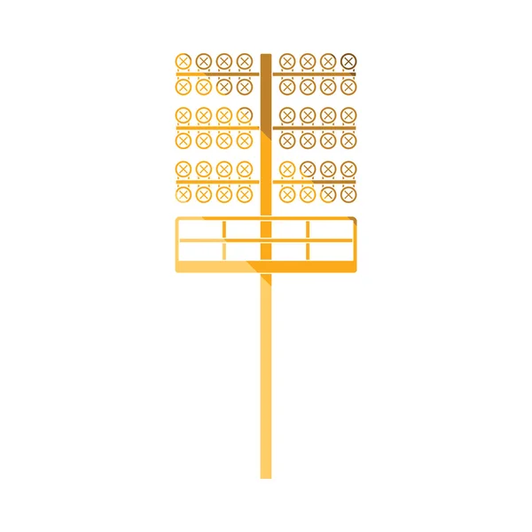 Ikona fotbalové osvětlovacího stožáru — Stockový vektor