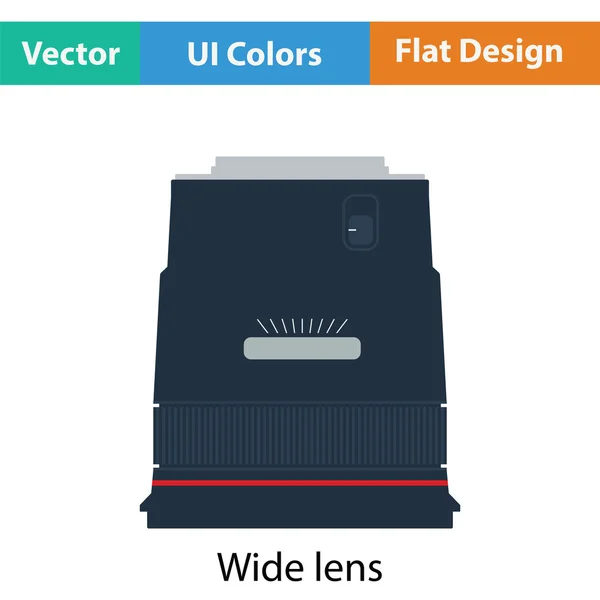 Икона широкоугольных объективов фотокамер — стоковый вектор