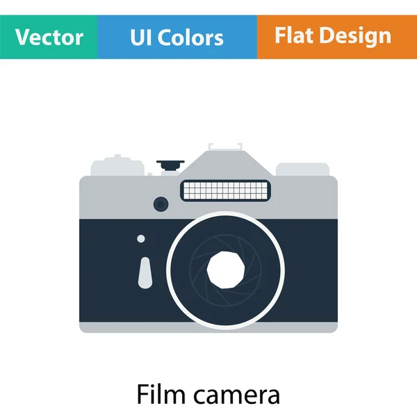 Pictogram van retro film fotocamera — Stockvector