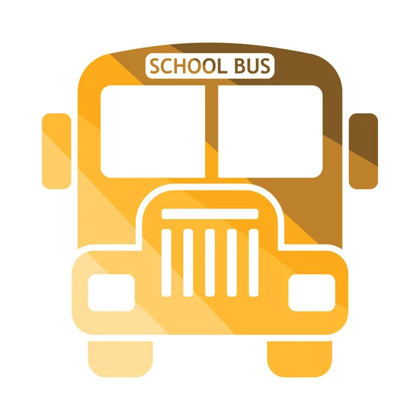 Ícone de ônibus escolar — Vetor de Stock