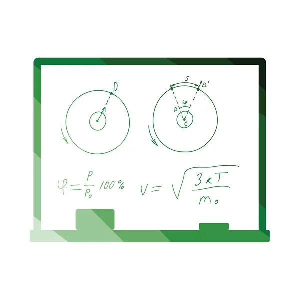 Classroom blackboard icon — Stock Vector