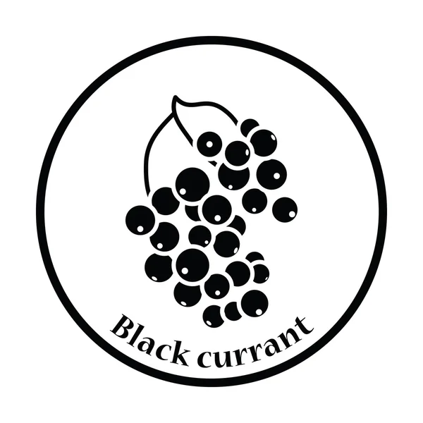 Icoana de coacăze negre — Vector de stoc