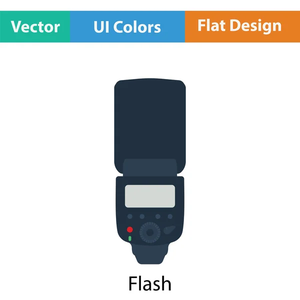 Pictogram van draagbare foto flash — Stockvector