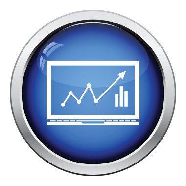 Laptop ile grafik simgesini