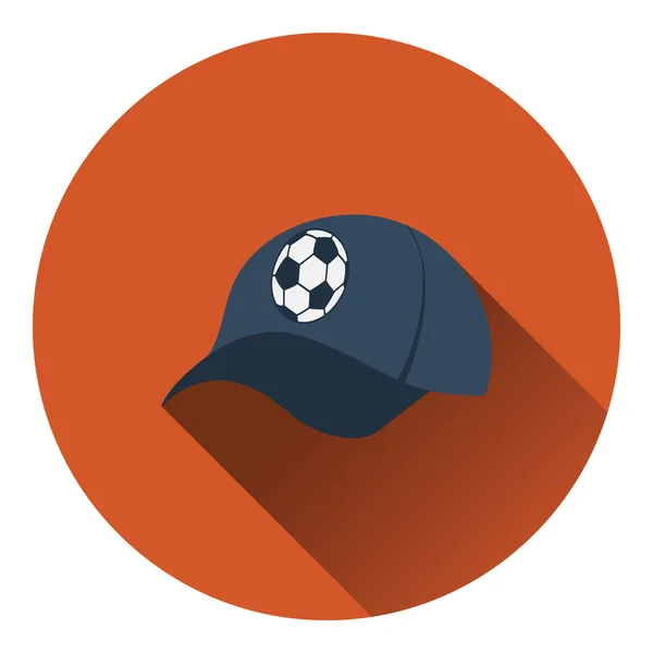 Football ventilateurs chapeau icône — Image vectorielle