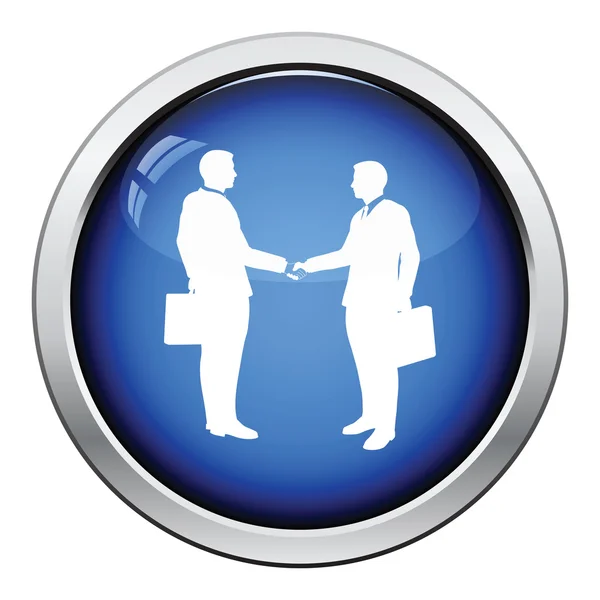 Meeting businessmen icon — Stock Vector