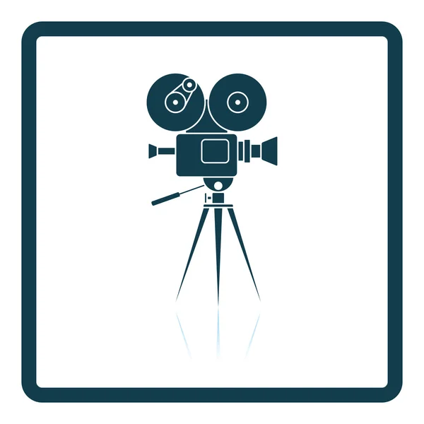 Icono de cámara de cine retro — Archivo Imágenes Vectoriales