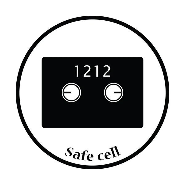 Safe cell icon — Stock Vector