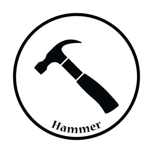 Ikone der Hammer Illustration — Stockvektor