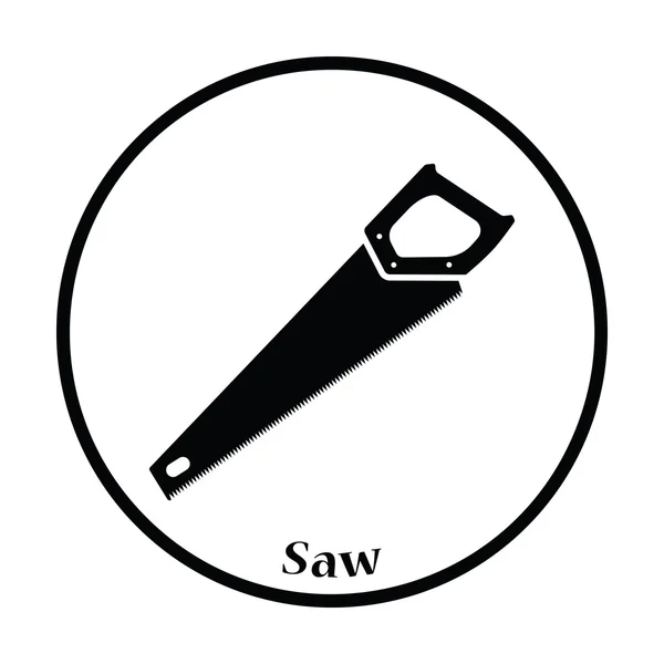 Icon of hand saw  illustration — Stock Vector