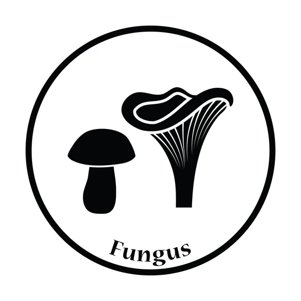 Illustrazione icona funghi . — Vettoriale Stock