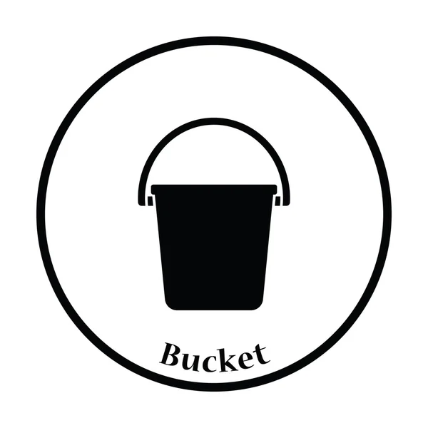 Ícone de ilustração balde —  Vetores de Stock