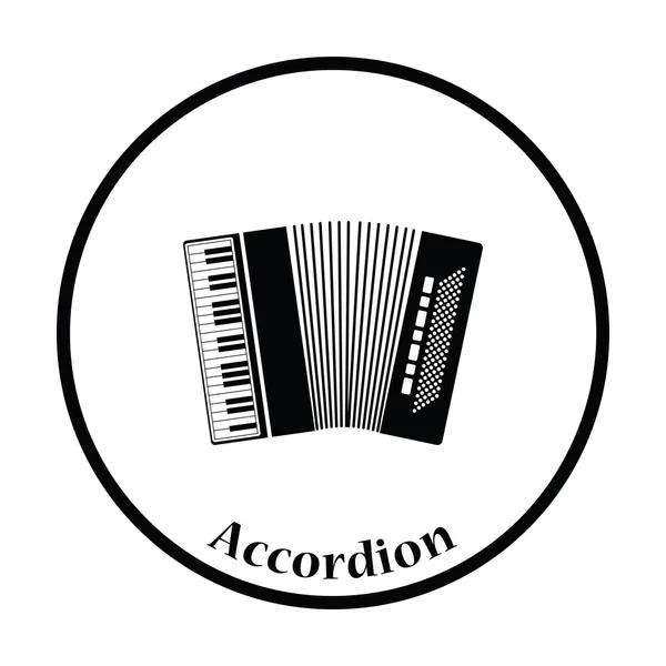 Accordeon pictogram illustratie. — Stockvector