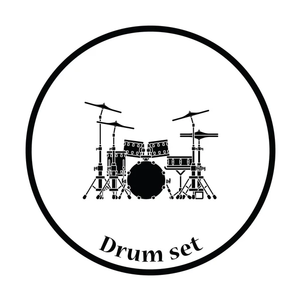 Conjunto de tambor icono — Archivo Imágenes Vectoriales
