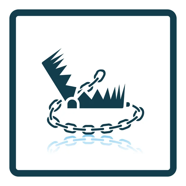 Bear hunting trap  icon — Stock Vector