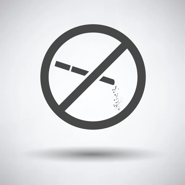 Κανένα εικονίδιο κάπνισμα — Διανυσματικό Αρχείο