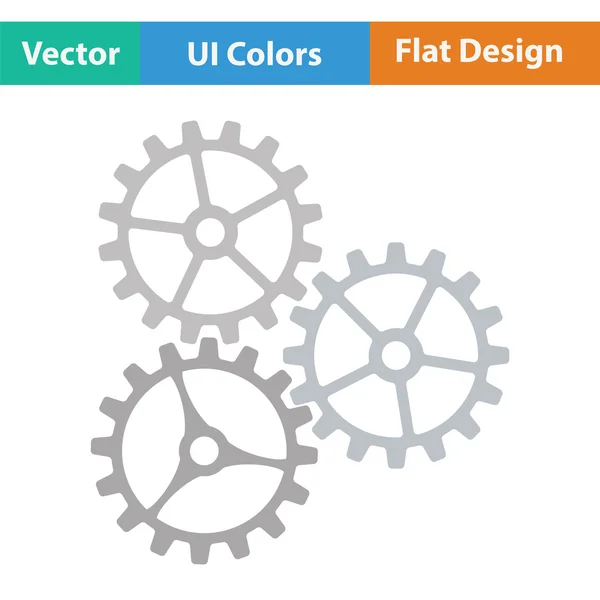 Ілюстрація значок шестерні . — стоковий вектор