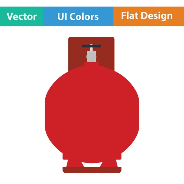 ガス シリンダー アイコン — ストックベクタ