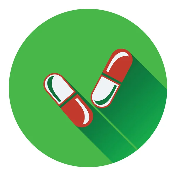 Tabletták ikon illusztráció. — Stock Vector