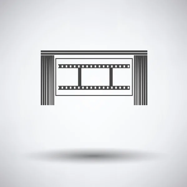Ikon auditorium bioskop - Stok Vektor