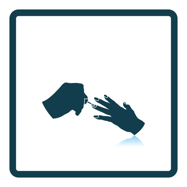 Manicure icon illustration. — Stock Vector