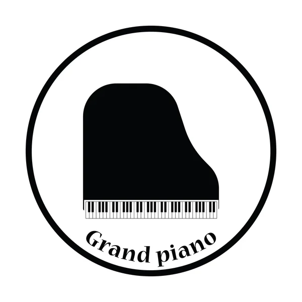 Ikona fortepian — Wektor stockowy