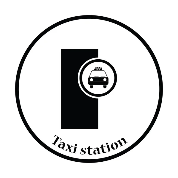 Ikona stacji Taxi — Wektor stockowy