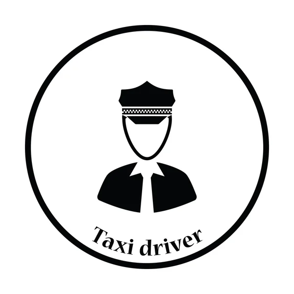 Icono del taxista — Vector de stock