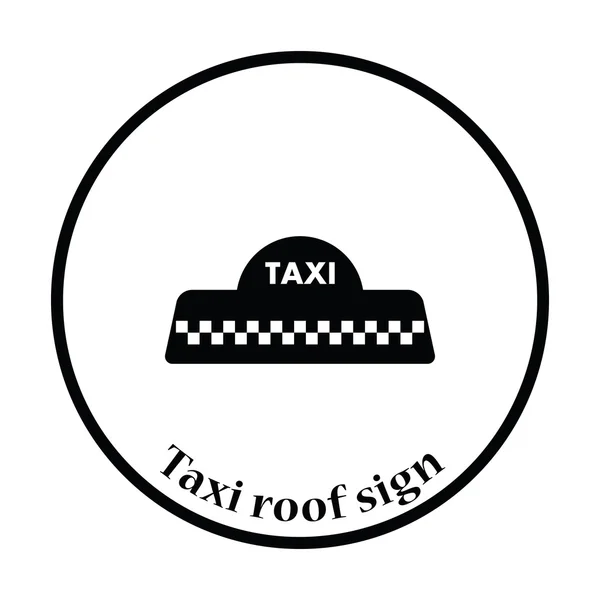 Ikona dachu taksówki — Wektor stockowy