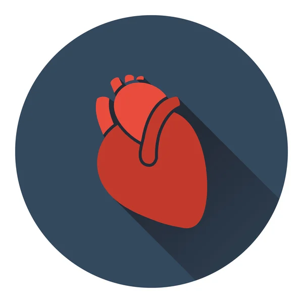 Människans hjärta ikon — Stock vektor