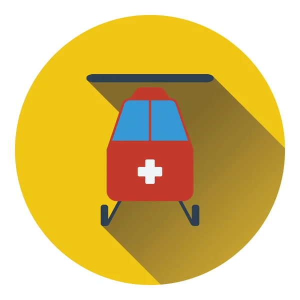 Ilustración del icono de evacuación médica . — Vector de stock