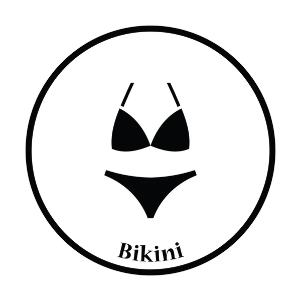 Bikini simge tasarlamak. — Stok Vektör