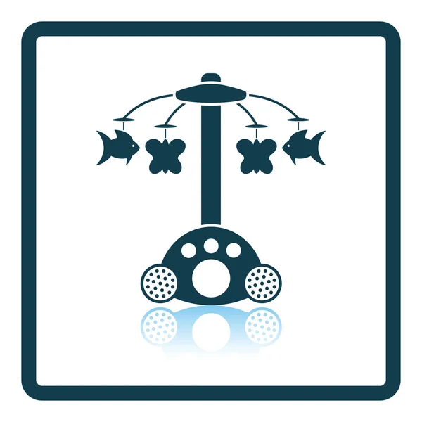 Baby carrousel pictogram — Stockvector