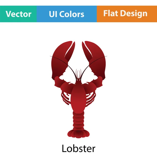 Иконка лобстера . — стоковый вектор