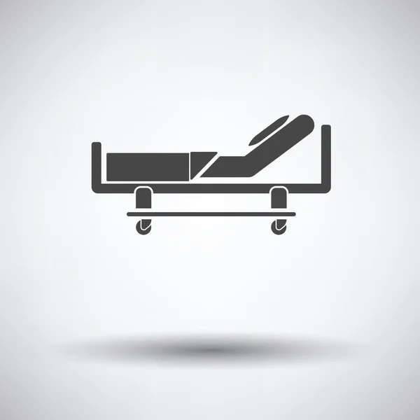 Ícone de cama hospitalar — Vetor de Stock