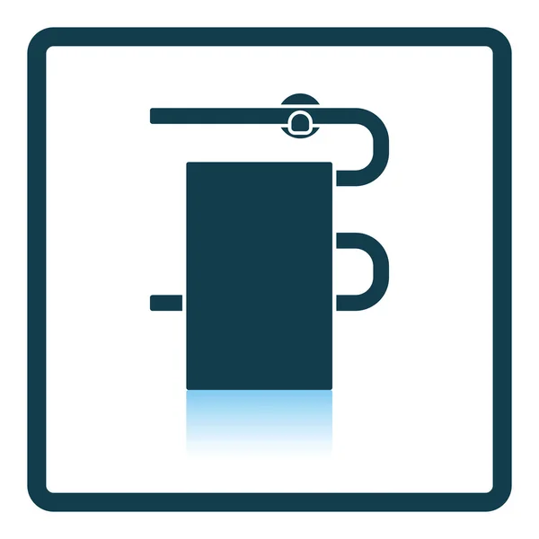 Porte-serviettes chauffant icône — Image vectorielle