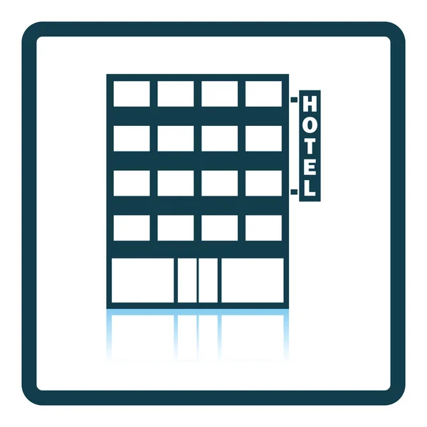 Icono del edificio del hotel — Vector de stock