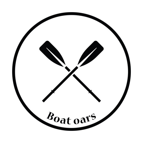 Icon of  boat oars