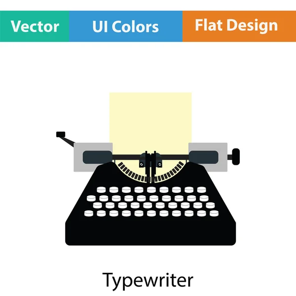Иконка пишущей машинки . — стоковый вектор