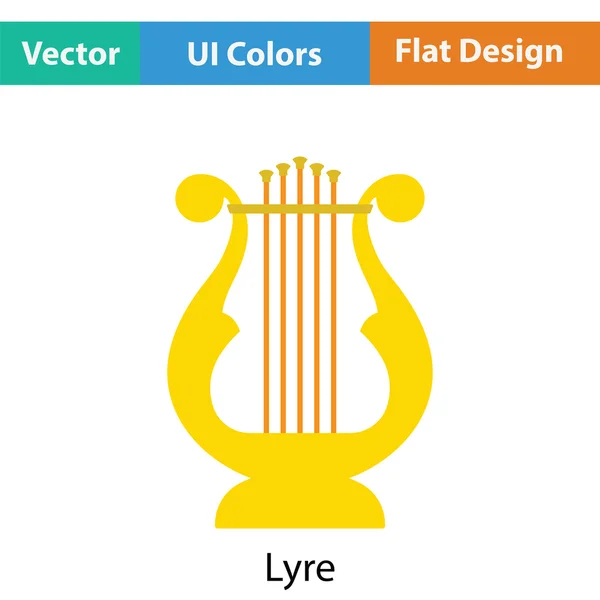 Lyra pictogram illustratie. — Stockvector