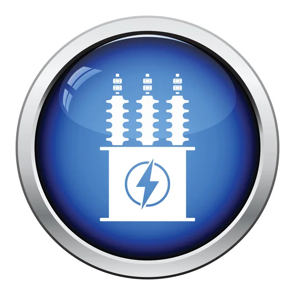 Elektrický transformátor ikona — Stockový vektor