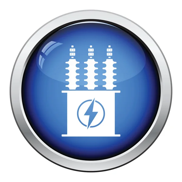 Elektrische transformator pictogram — Stockvector