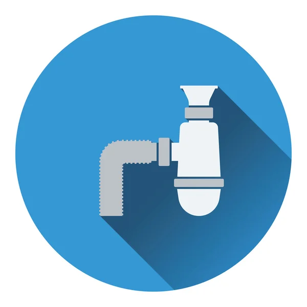 Bathroom siphon icon — Stock Vector