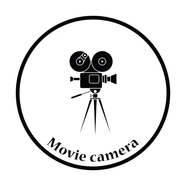 Icono de cámara de cine retro — Archivo Imágenes Vectoriales