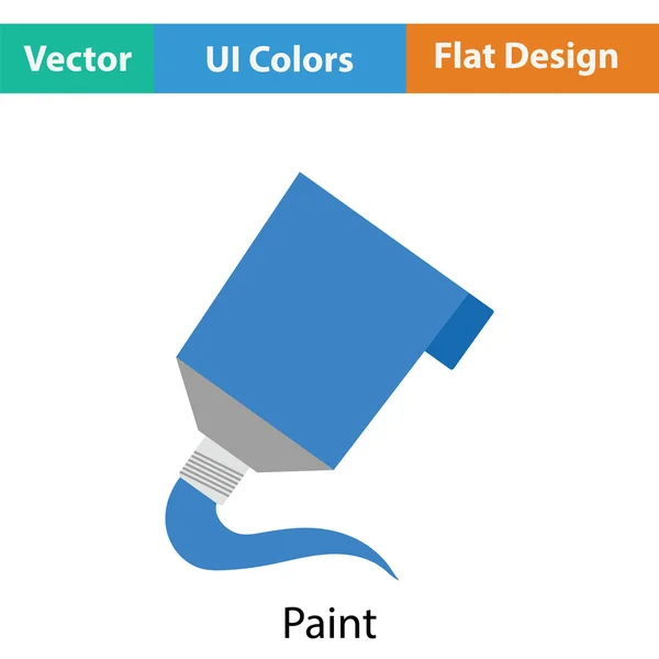 Icône du tube de peinture — Image vectorielle