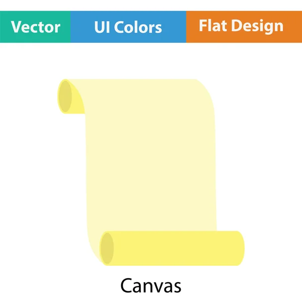 Canvas scroll pictogram — Stockvector