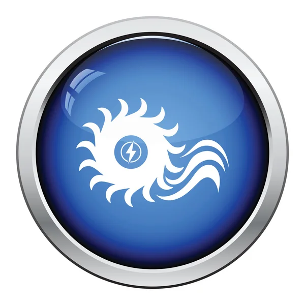 Symbol für Wasserturbine — Stockvektor